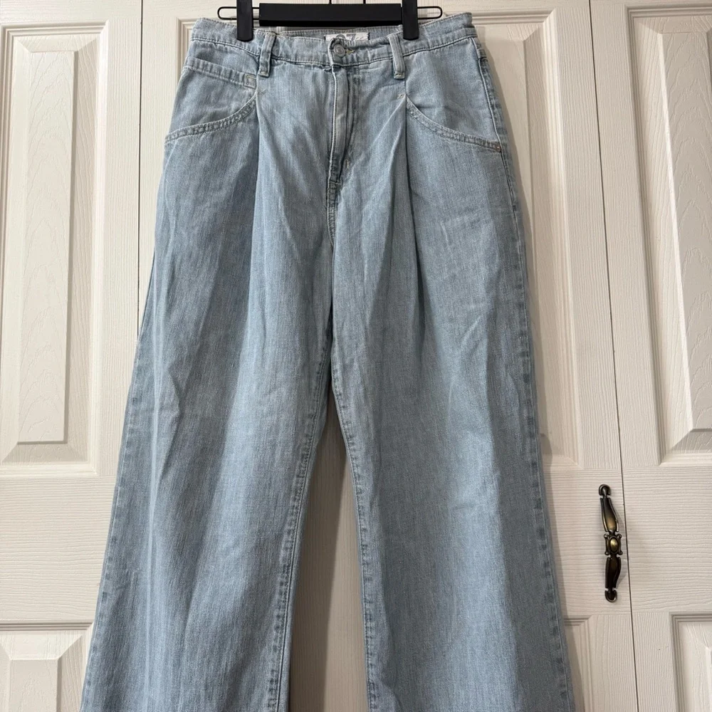 Free People We The Free Luca Super Slouch Wide Leg Trouser Jeans Women’s Size 27 - Picture 6 of 11